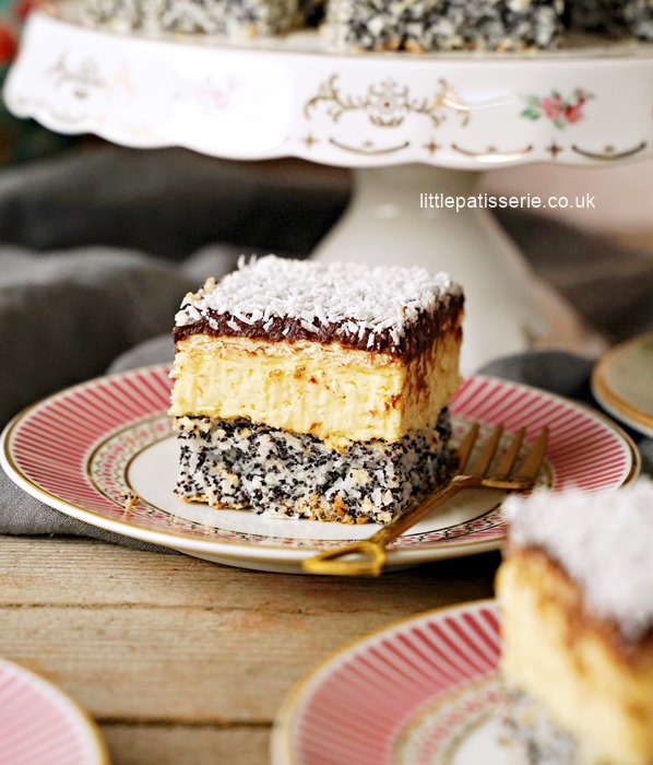 Creamy Coconut Poppy Seed Cake