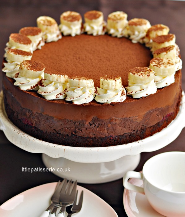 Chocolate Cake with Bananas